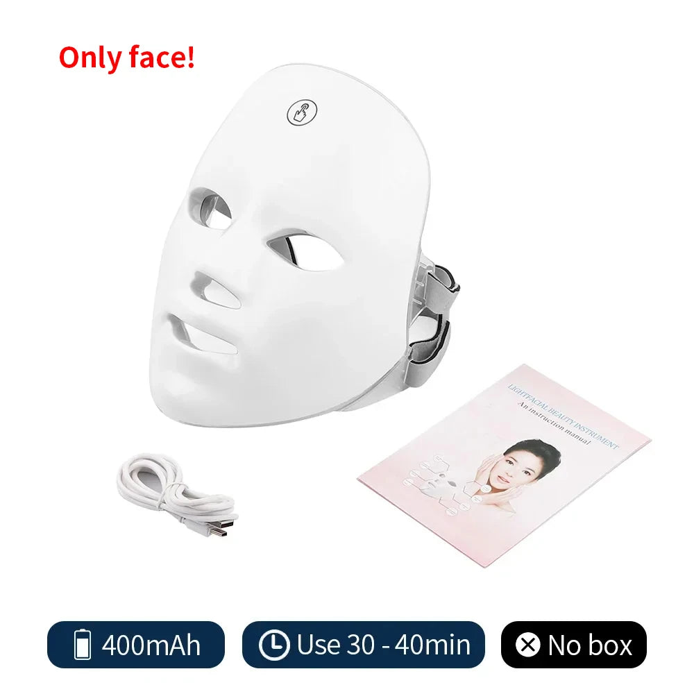Wireless 7 Colors LED Face Beauty