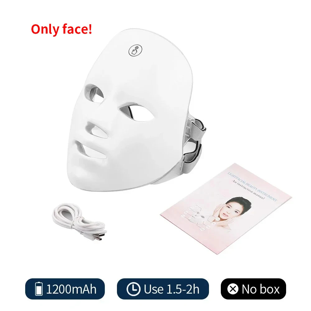 Wireless 7 Colors LED Face Beauty