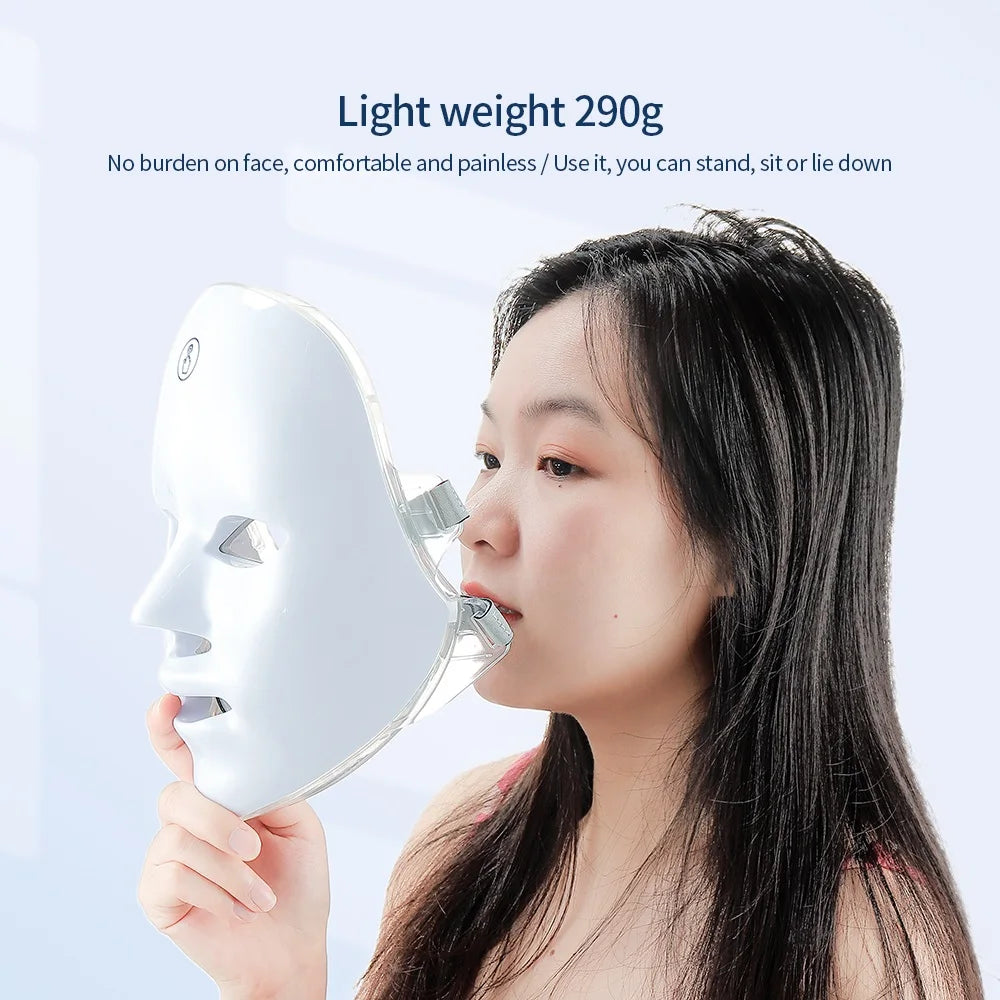 Wireless 7 Colors LED Face Beauty